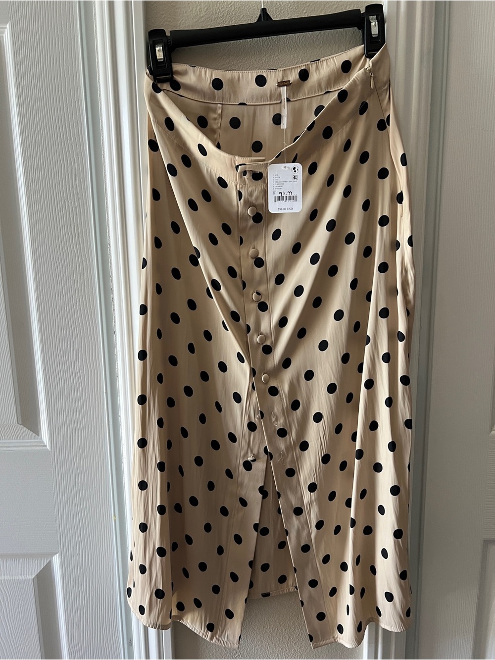 FREE PEOPLE NWT polka dot skirt size 8 - Picture 2 of 8